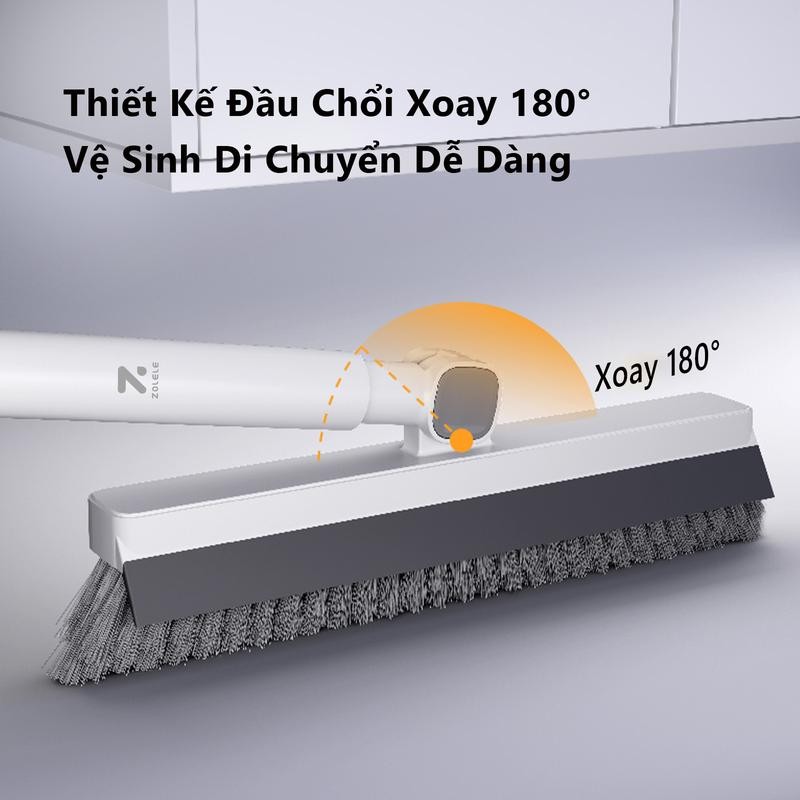 Mô tả Chổi chà sàn và gạt nước ZOLELE C1 2 trong 1 cây chà sàn nhà tắm gạt nước - Chính Hãng - 6