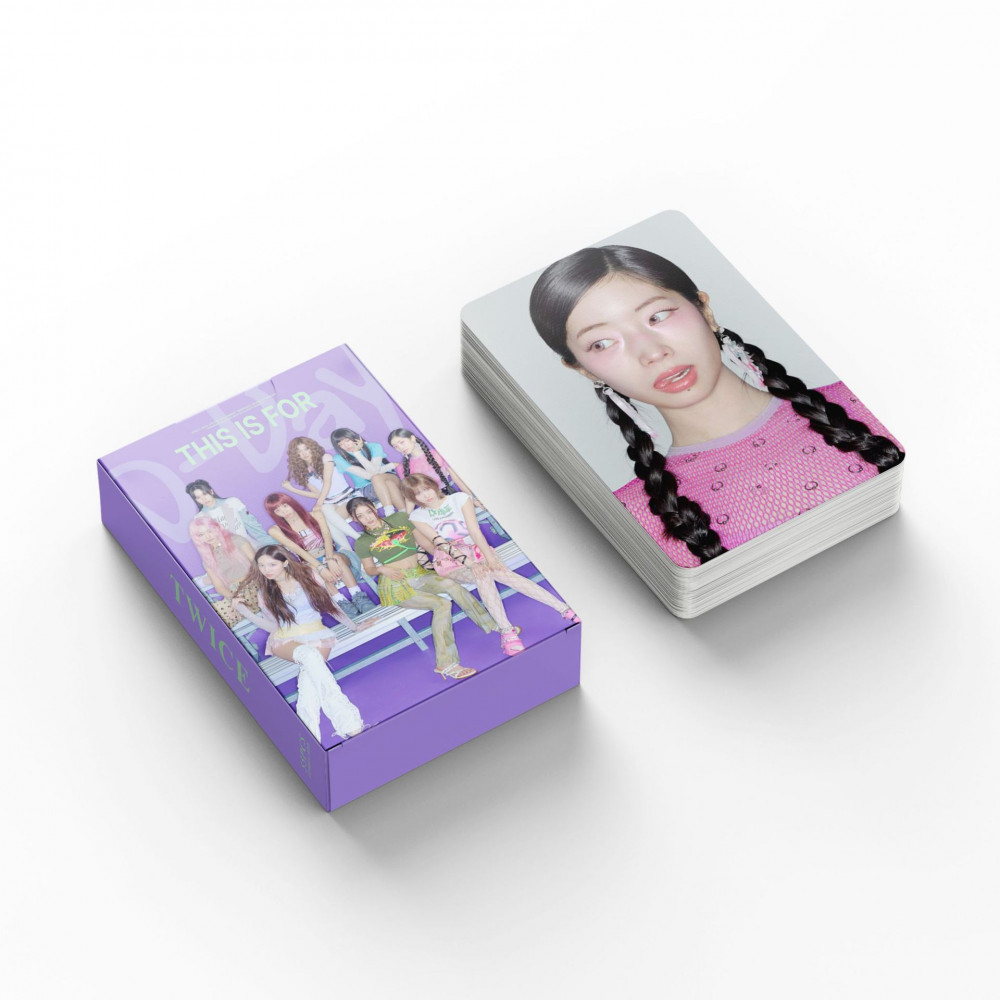 LINXX 55 Chiếc HAI Lần Này Dành Cho Album Mới 3 Inch Holographic Lomo Cards HD Hình Ảnh Quạt Bộ Sưu Tập Thẻ Hàng Hóa Quà Tặng Kpop Photocard Bộ Dành Cho Người Hâm Mộ