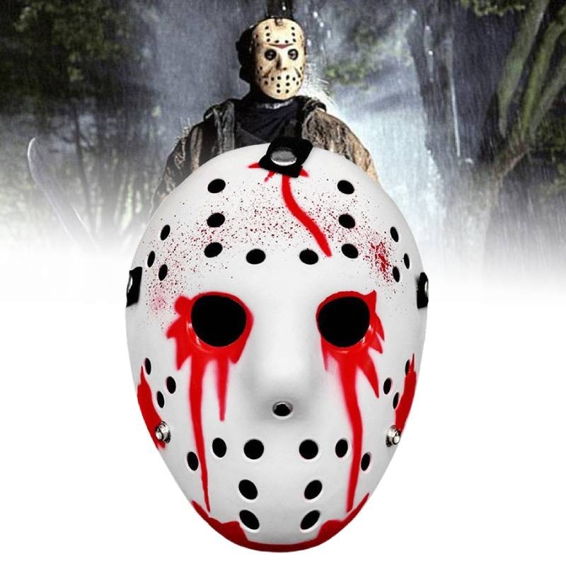 Mặt nạ đáng sợ Halloween Jason màu đen cho các bữa tiệc Cosplay và các sự kiện theo chủ đề kinh dị