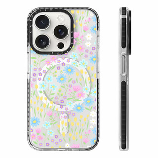 Ốp điện thoại sạc từ tính không dây hoa Tulip tươi sáng cho IPhone11 12 13 14 15 16 Pro Max Cover 16 PLUS Vỏ silicon mềm trong suốt chống sốc