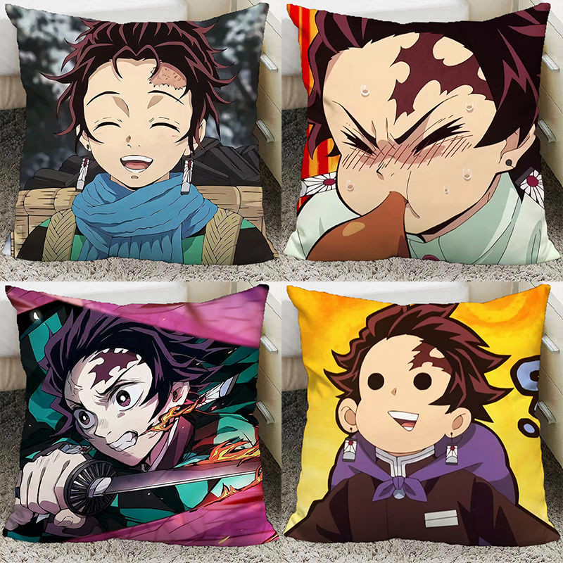 Gối Demon Slayer Tomioka Nezuko Zenitsu shinobu Demon Slayer Tanjiro Anime Hàng Hóa Gối Ký Túc Xá Đầu Giường Gối Phòng Khách Ngủ Đệm Quà Tặng Cho Bạn Bè