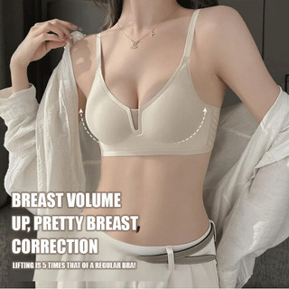 Áo ngực siêu mỏng Liền mạch Áo ngực nữ tam giác cốc áo ngực không dây ngực nhỏ ngực phẳng không rỗng cốc không có vòng thép Áo ngực chống chảy xệ thoải mái cho bé gái