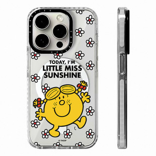 HÔM NAY I 'M LITTLE MISS SUNSHINE Vỏ sạc từ tính không dây Tương thích cho IPhone11 12 13 14 15 16 Pro Max Cover 16 PLUS Vỏ silicon mềm trong suốt chống sốc