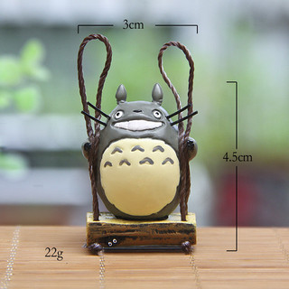 Mô hình nhựa Mini mèo xoay Totoro cho bộ sưu tập và quà tặng trang trí sân vườn