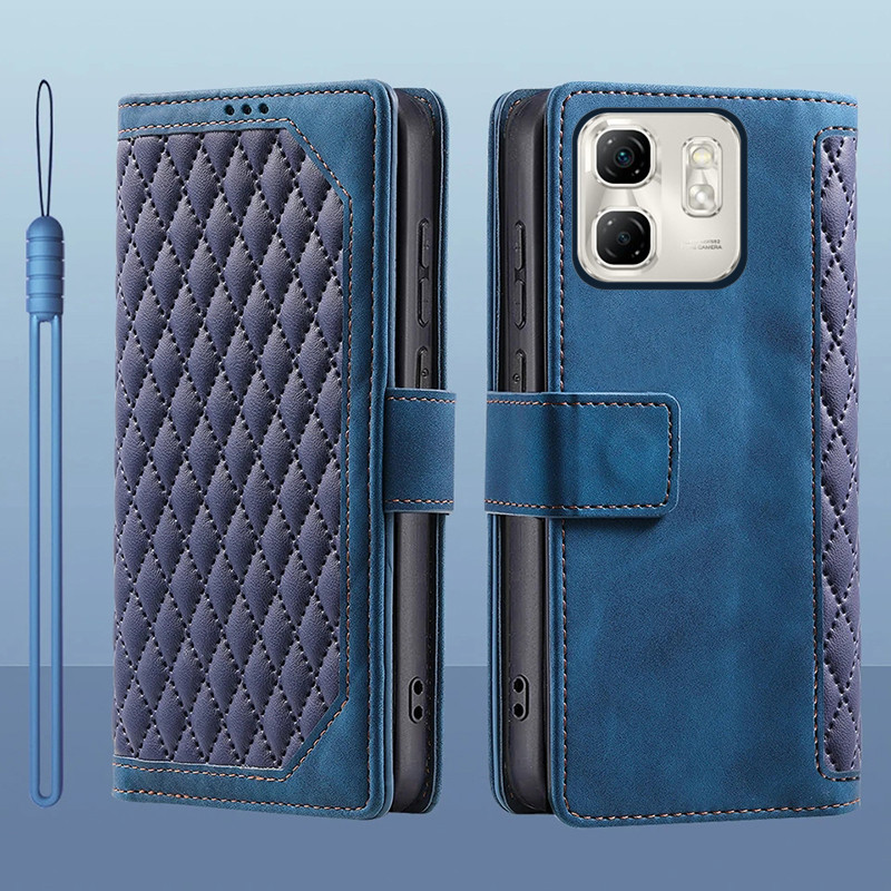 Dành Cho Infinix Hot 50i X6531 Lật Da Đựng Thẻ Sách Ví Đứng Bảo Vệ Toàn Diện Dành Cho Infinix Smart 9 X6532 Vỏ Điện Thoại