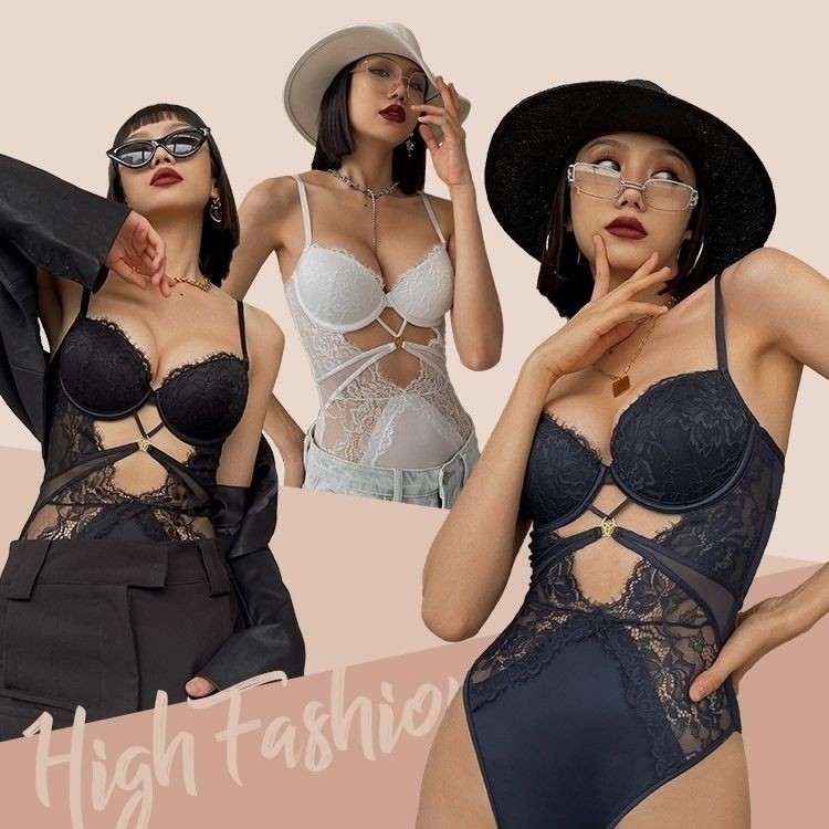 Cơ Thể Body Ren Gợi Cảm với Nẹp BụngSlimming