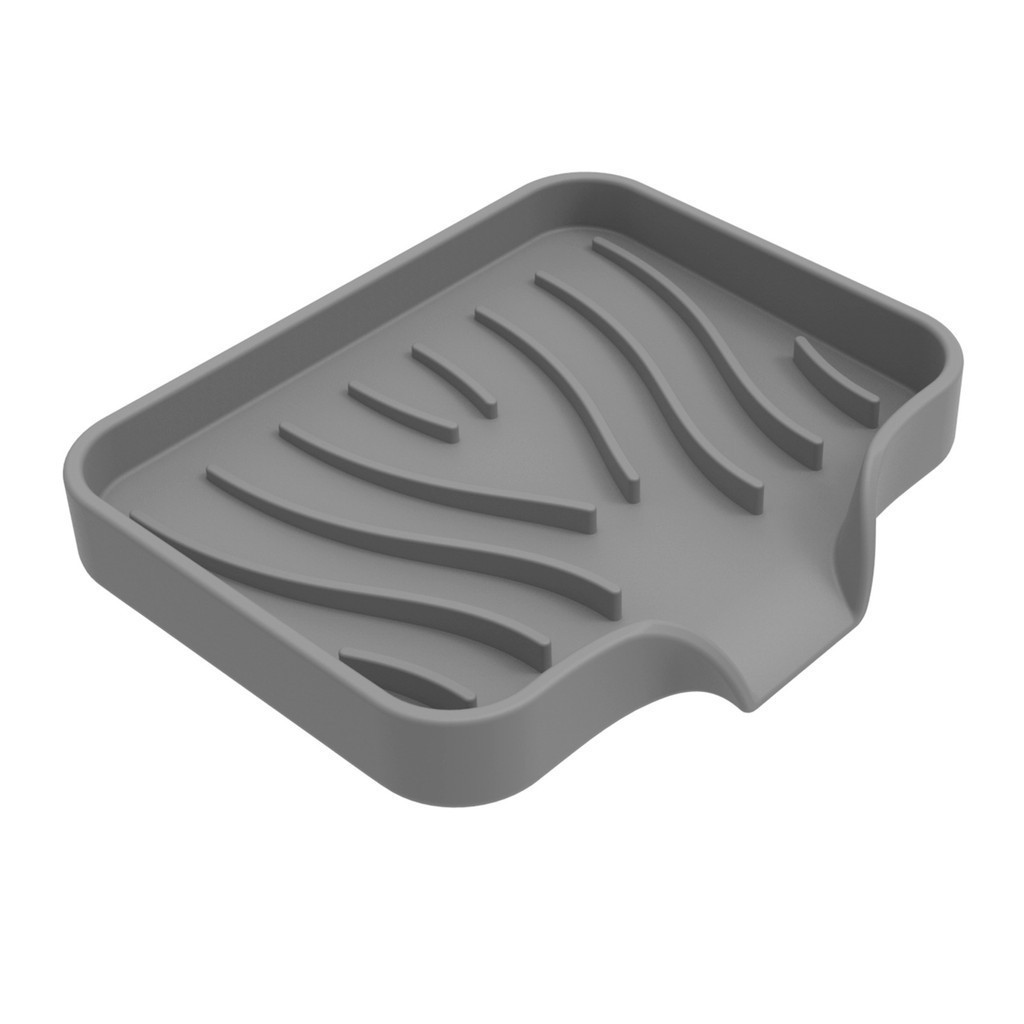Hộp Xà Phòng Tổ Chức Silicon Chống Trượt Hộp Xà Phòng Để Ngăn Rơi Chậu Rửa Khay Bảo Quản Thích Hợp Cho Nhà Bếp Và Phòng Tắm 2PC