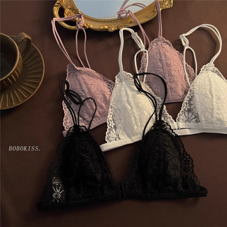 4 Màu Sắc Gợi Cảm Nữ Ren Áo Ngực Trước Đóng Cửa Không Dây Đồ Lót Bralette Thoải Mái Mềm Mại Quần Lót Nữ
