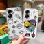 Dành Cho Oppo A60 4G Ốp Điện Thoại Hoa Bướm Xinh Đẹp Siêu Mỏng Trong Suốt Vỏ Silicon Mềm Cho OppoA60 Oppo A 60 4G Vỏ Chống Sốc Capa