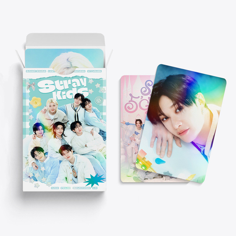LINXX 60 Chiếc Stray Kids Group Lomo Selfie Cards Độ Nét Cao 3 Inch Laser Holographic Photocards Bộ Sưu Tập Quạt Kpop Merch Bộ Quà Tặng