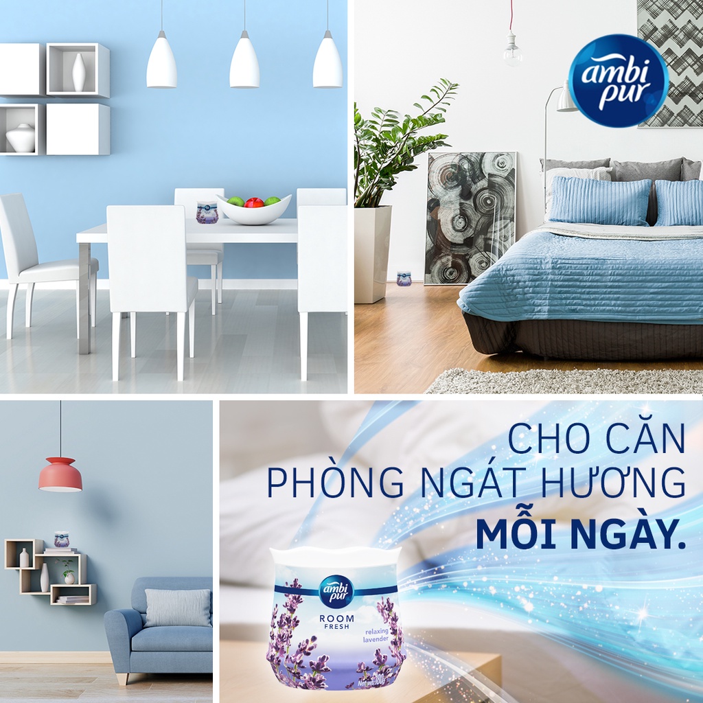 Mô tả Sáp Thơm Phòng AMBI PUR Hương Đam Mê/ Huyền Bí/ Thư Giãn/ Oải Hương/ Downy/ Hoa Tươi/ Sả/ Hoa Hồng/ Chanh Hộp 180G - 3