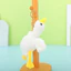 Móc khóa ngỗng trắng sang trọng cao cấp Soft Fluffy Duckling Charm Lý tưởng để làm quà tặng và sưu tập