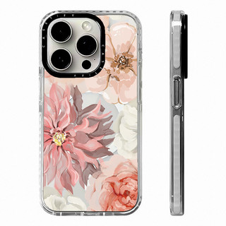 Retro Hoa Mẫu Đơn Tranh Sơn Dầu Không Dây Sạc Từ Tính Tương Thích Cho IPhone11 12 13 14 15 16ProMax Cover 16PLUS Silicon Mềm Trong Suốt Cản Vỏ Chống Sốc