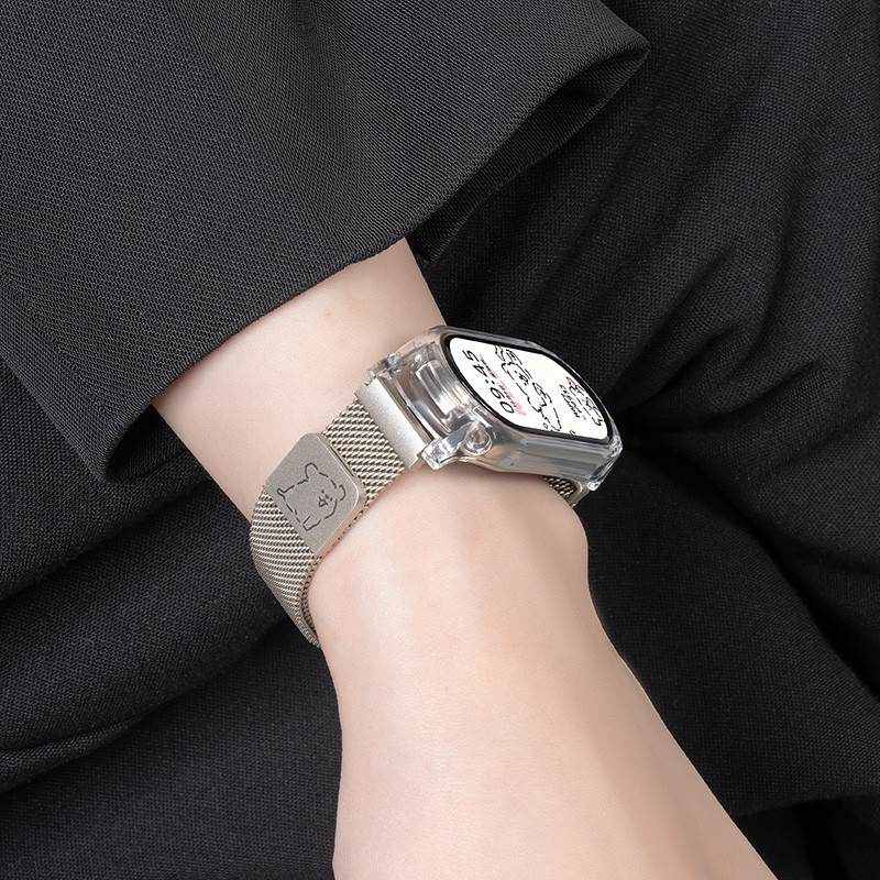 Dây đeo bằng thép không gỉ cho Xiaomi Mi Band 11 10 9 8 7 6 5 4 3 Đồng hồ thông minh Milanese Wirst Loop Vòng tay từ tính Miband 8 7 9 10 11 Phụ kiện dây đeo cổ tay – ảnh mô tả chi tiết 2