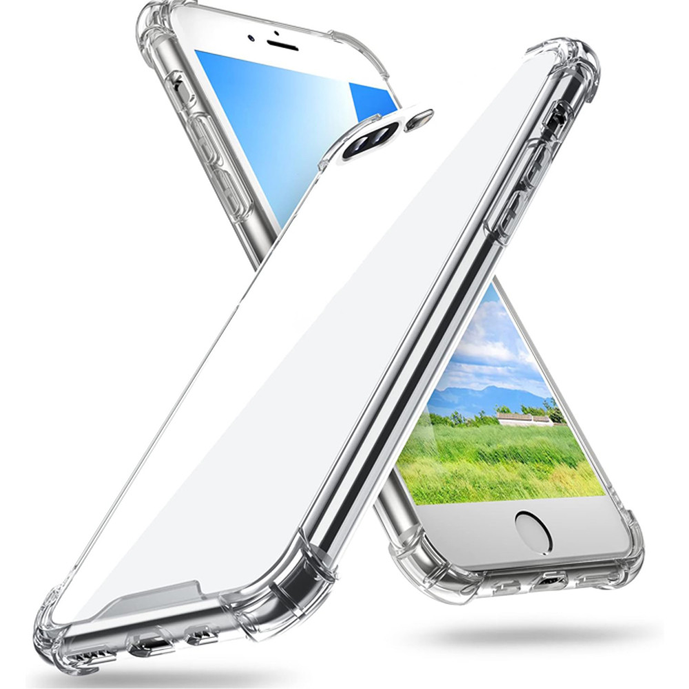 Ốp lưng cho iphone 7 8 plus Vỏ mềm silicon chống rơi trong suốt Vỏ điện thoại TPU