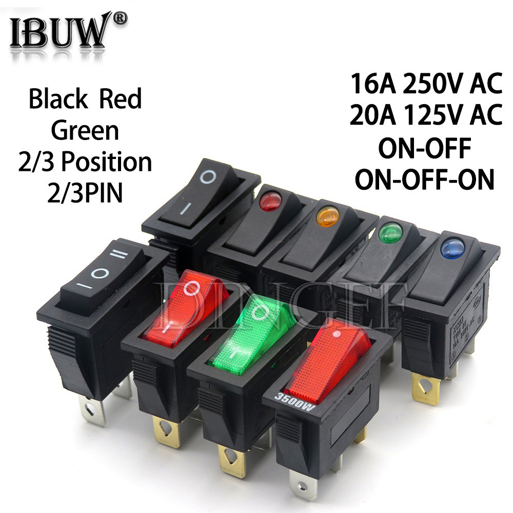Kcd3 Rocker Switch ON-OFF 3PIN 2PIN Thiết bị điện đa chức năng có công ...