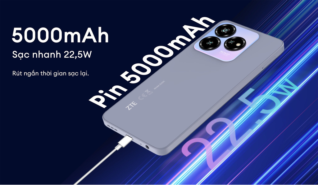Mô tả Điện Thoại Nubia V60 Design | 16(6+10)GB/256GB | 6.6'' HD+ | Octa Core 1.6GHZ | 5000mAh 22.5W | Chính Hãng - 8