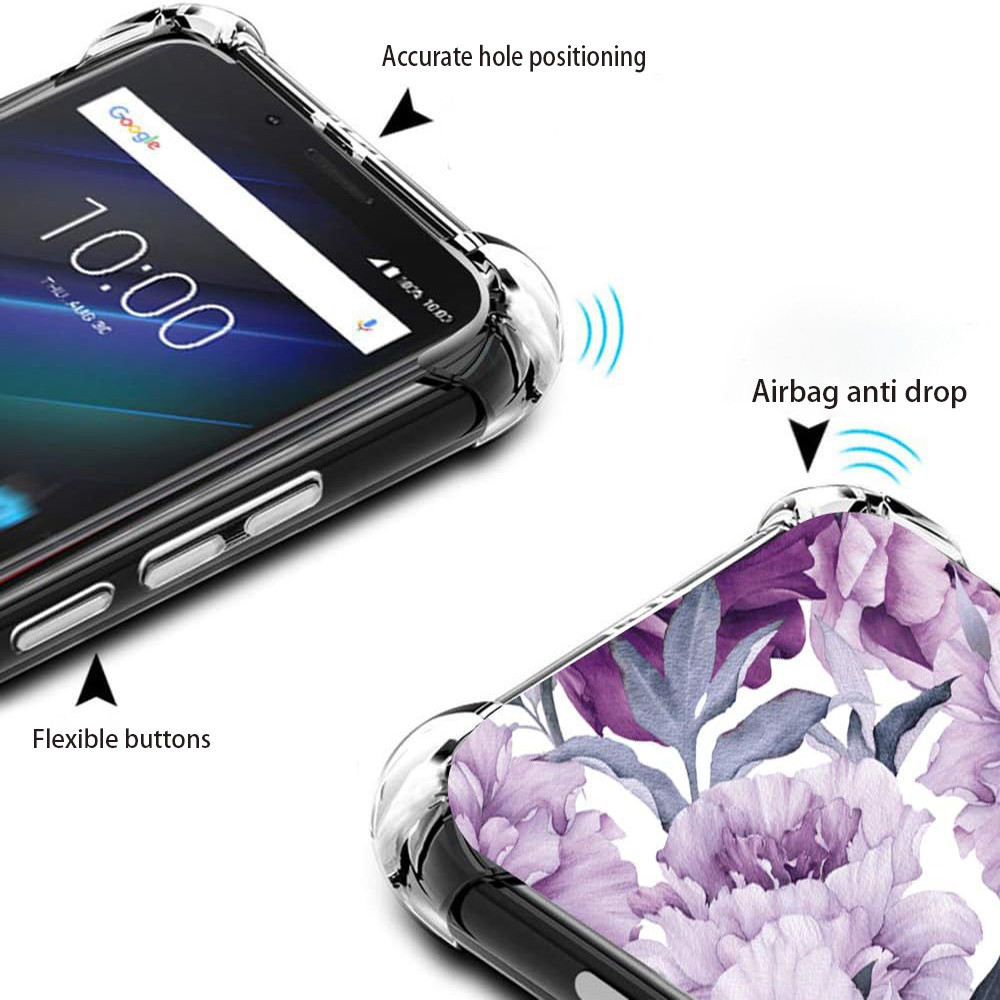Ốp lưng cho iphone 7 8 plus Vỏ mềm silicon chống rơi trong suốt Vỏ điện thoại TPU