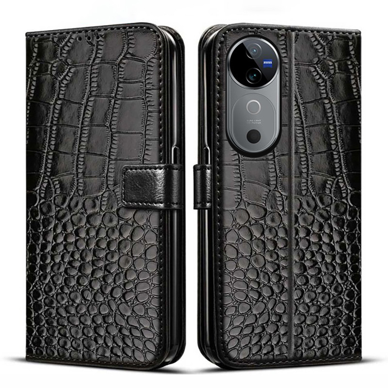 Dành Cho Vivo V40 5G Ốp Lưng Ví Đựng Thẻ Đứng Từ Tính Lật Da Bao Da Dành Cho Vivo V40 Pro 5G Ốp Lưng Điện Thoại
