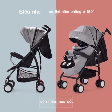 (HÀNG HOT) Xe đẩy em bé, xe đẩy dù, xe đẩy em bé bốn bánh chống sốc gấp gọn, xe đẩy sơ sinh, xe đẩy