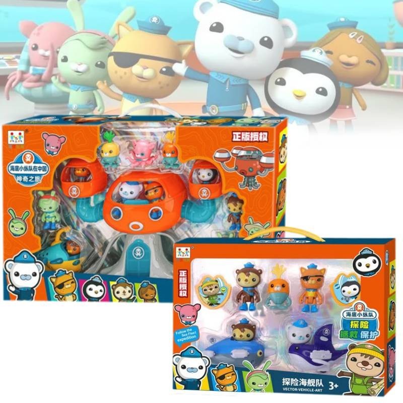 Xác Thực Thuyền Trưởng Octonauts Barnacles Peso Kwazii Sang Trọng Tượng Nhỏ Bộ Quà Tặng Bé Trai