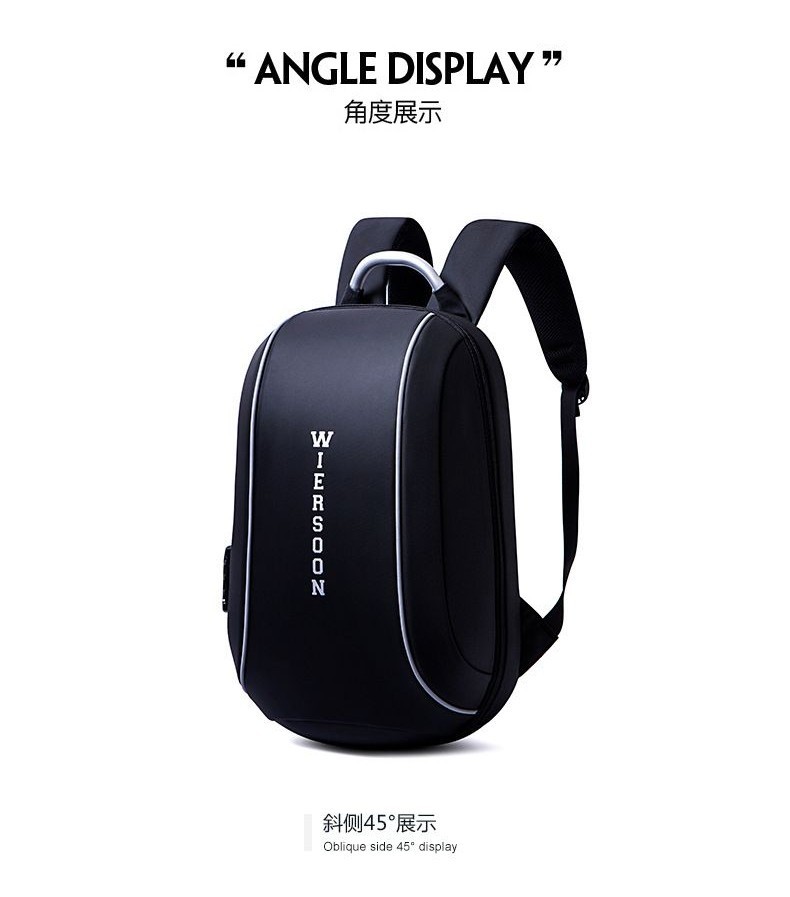 Ba lô nam Wilson Hard Shell Đa chức năng Khóa kết hợp kinh doanh chống