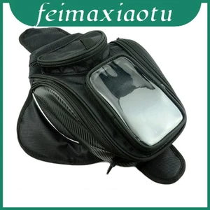 Túi xe máy từ tính màu đen Sleek có nắp chống nước cho bình xăng dầu