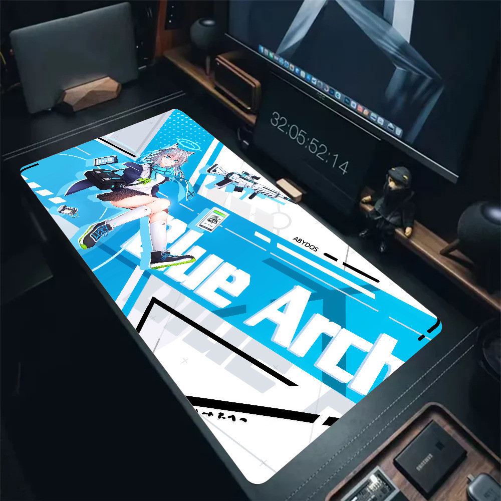 Xanh Lưu Trữ Sunaookami Shiroko Mousepad Chuột Thảm Để Bàn Thảm Có Miếng Lót Phụ Kiện Chơi Game Prime Gaming XXL