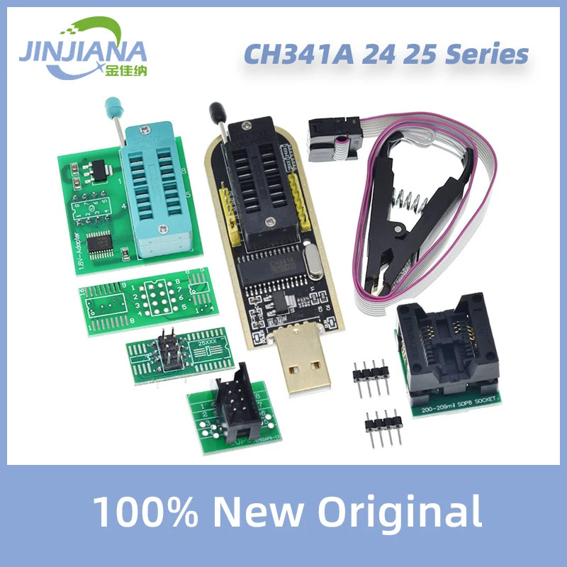 Chính hãng CH341A 24 25 Series EEPROM Flash BIOS Mô-đun lập trình USB ...
