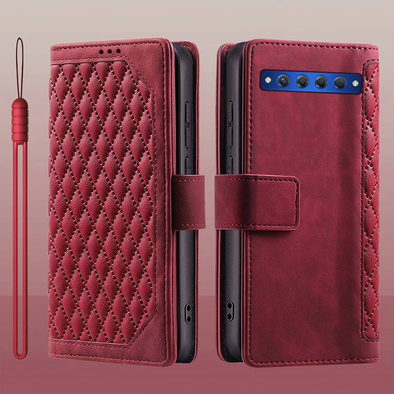 Dành Cho TCL 10 Pro T799B T799H Da Lật Đựng Thẻ Sách Ví Đứng Bảo Vệ Toàn Diện Ốp Lưng Cho TCL 10 Plus T782H Vỏ Điện Thoại