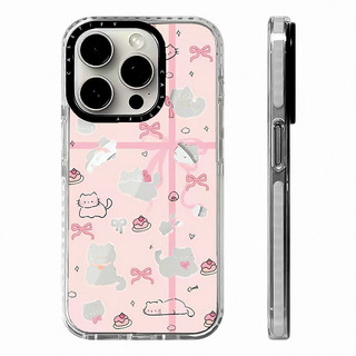 Dễ Thương Màu Hồng Rỗng Nơ Kitty Không Dây Sạc Từ Tính Tương Thích Cho IPhone11 12 13 14 15 16 Pro Max Cover 16 PLUS Silicone Mềm Trong Suốt Cản Vỏ Chống Sốc