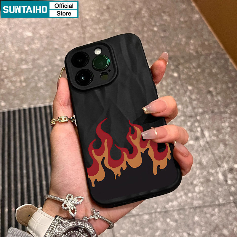 Ốp Lưng iPhone Suntaiho Họa Tiết Ngọn Lửa 5