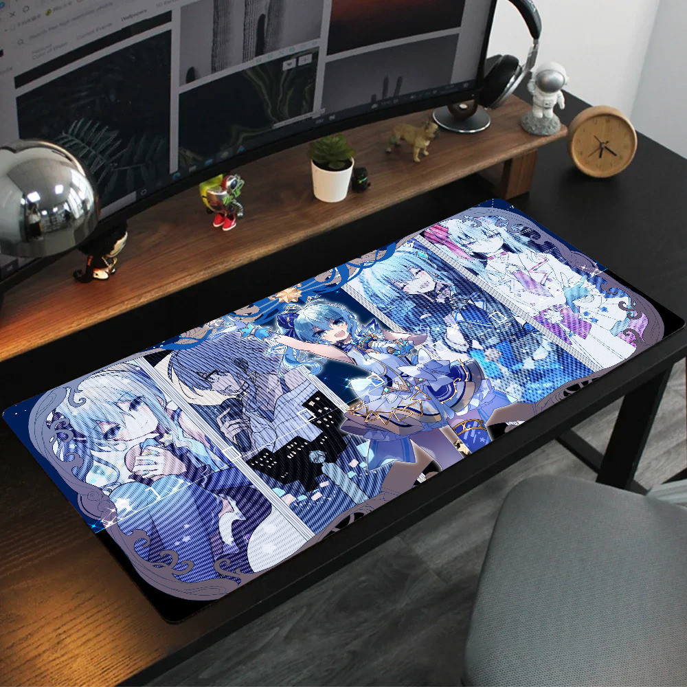 Hololive Hoshii Suisei Trò Chơi Anime Mousepad Chuột Thảm Để Bàn Có Miếng Lót Phụ Kiện Chơi Game Prime Gaming XXL