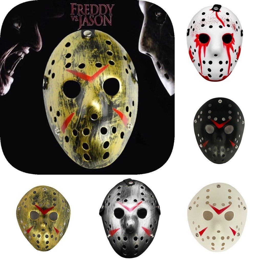 Mặt nạ đáng sợ Halloween Jason màu đen cho các bữa tiệc Cosplay và các sự kiện theo chủ đề kinh dị