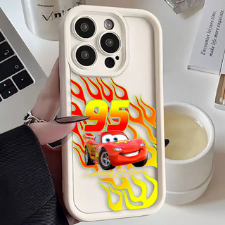 Ốp điện thoại Disney Mad Race Lightning Mcqueen cho IPHONE APPLE 16 16E 11 12 13 14 15 8 7 SE X XS XR Plus Pro Max Màu sắc Vỏ silicon mềm Điện thoại di động