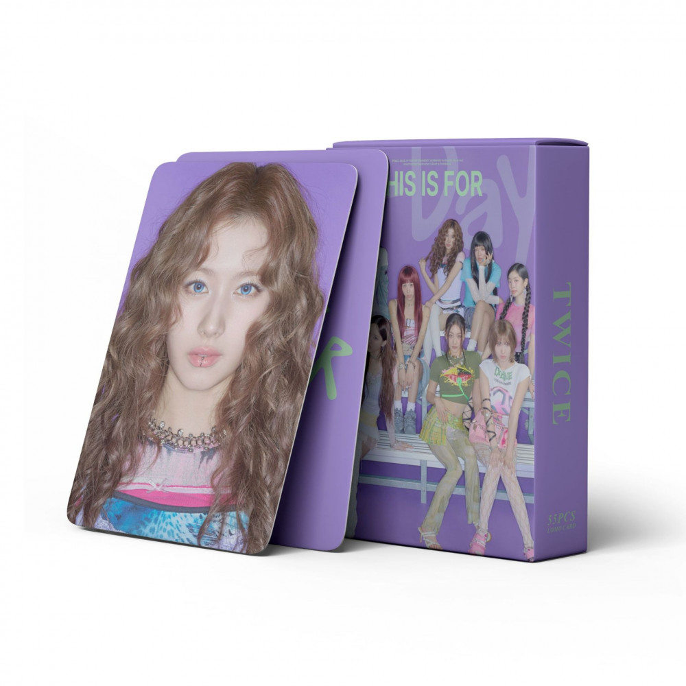 LINXX 55 Chiếc HAI Lần Này Dành Cho Album Mới 3 Inch Holographic Lomo Cards HD Hình Ảnh Quạt Bộ Sưu Tập Thẻ Hàng Hóa Quà Tặng Kpop Photocard Bộ Dành Cho Người Hâm Mộ