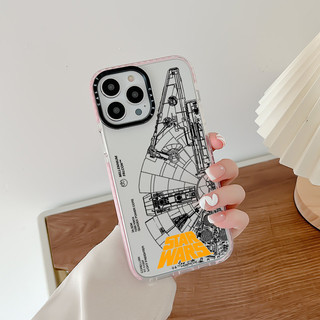 Ốp lưng STAR WARS Warship Tương thích cho IPhone 11 14 15 16 Pro Max 12 13 Mini Cover X XR XS Max Silicone Mềm Clear SE 2022 6 7 8 Plus Vỏ chống sốc