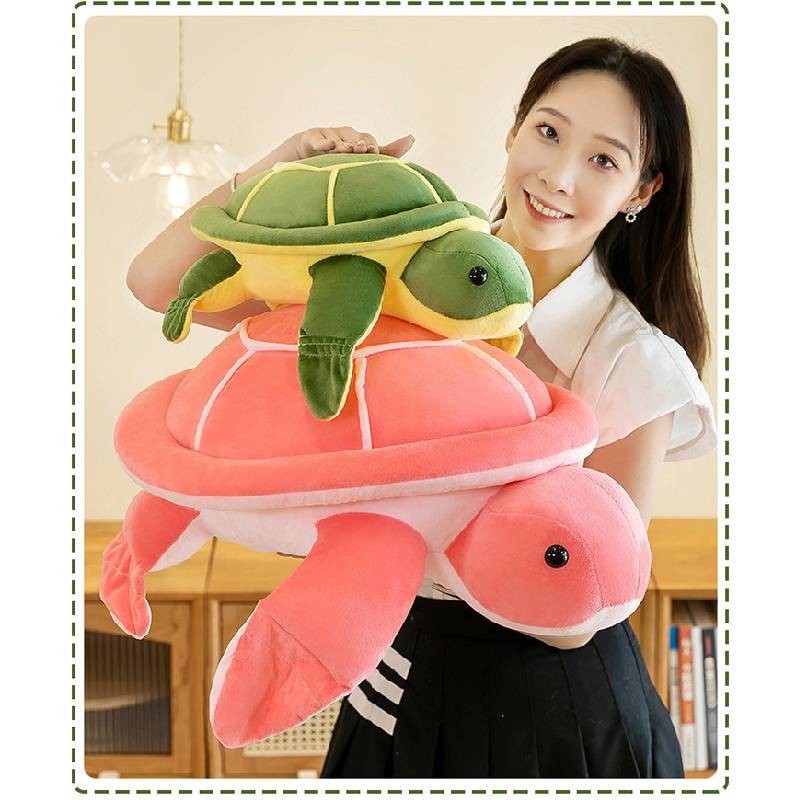 Lovable Rùa Xanh Plushie Ôm Gối Pp Cotton Đầy Biển Rùa Đồ Chơi Nhồi Bông