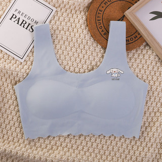 5 Màu Sắc Bé Gái Mềm Mại Đệm Đồ Lót Nữ Ngủ Áo Ngực Không Dây Nữ Bralette Quần Lót