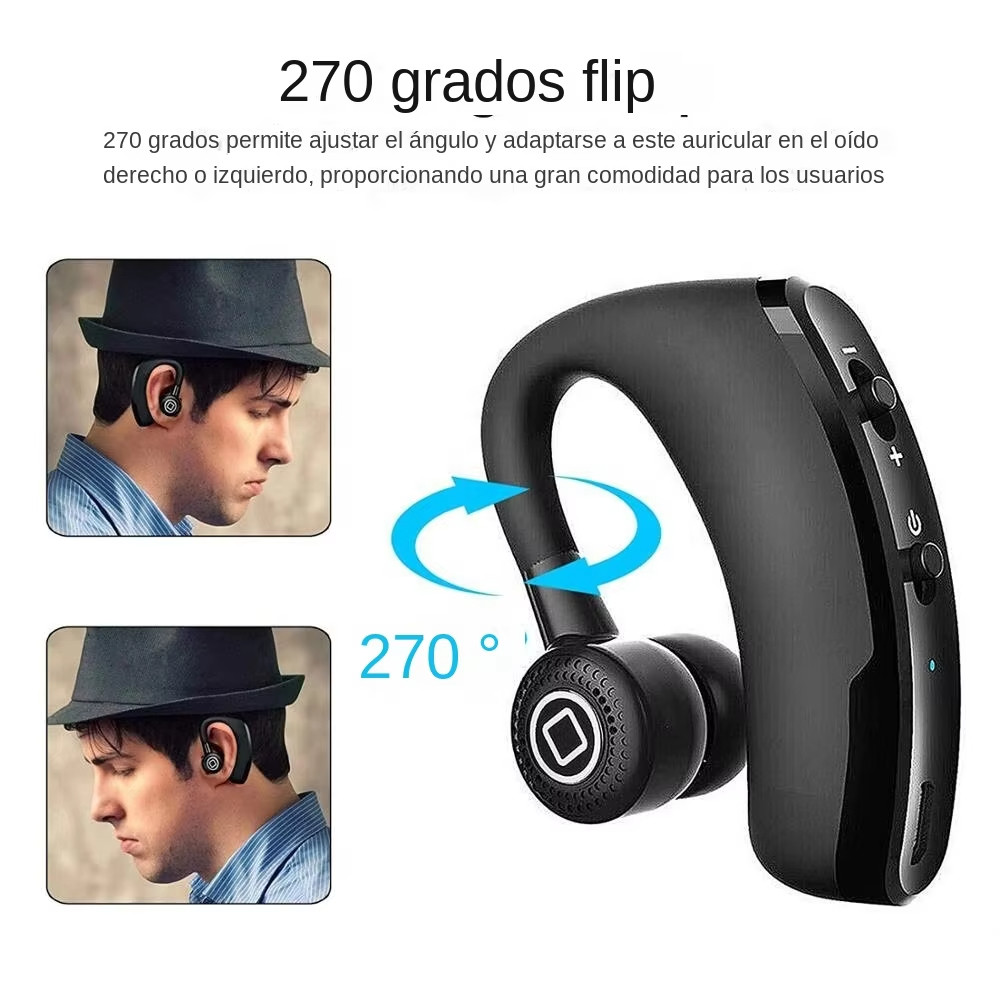 Tai nghe Bluetooth V9 không dây có mic, điều khiển cuộc gọi, chống ồn, cho iPhone/Xiaomi/Samsung