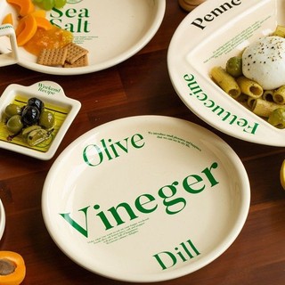 Niche Letter Plate Bát tráng miệng Đĩa tráng miệng Đĩa tráng miệng Đĩa cao cấp