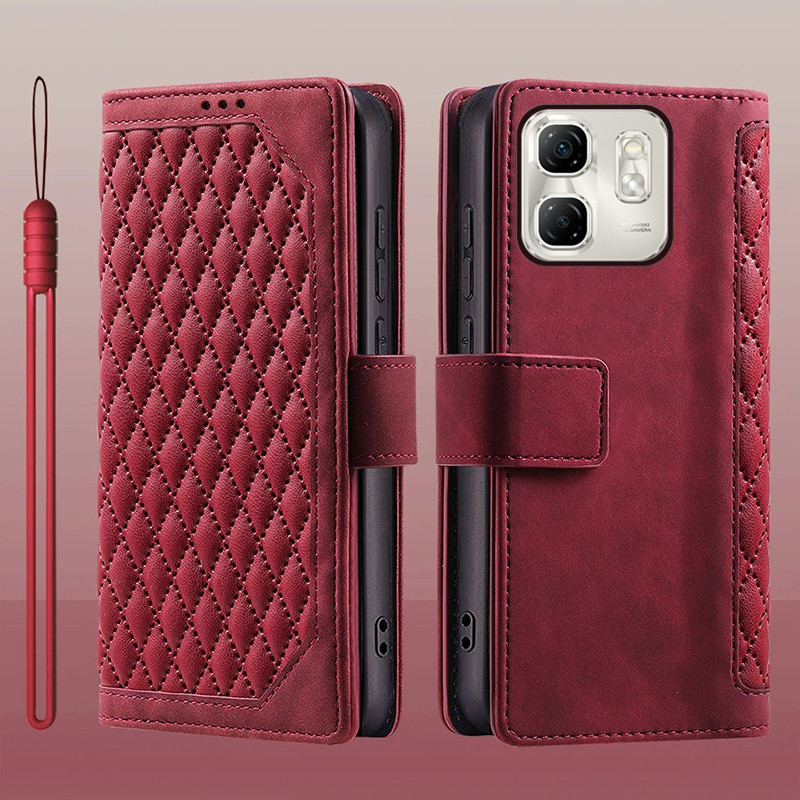 Dành Cho Infinix Hot 50i X6531 Lật Da Đựng Thẻ Sách Ví Đứng Bảo Vệ Toàn Diện Dành Cho Infinix Smart 9 X6532 Vỏ Điện Thoại