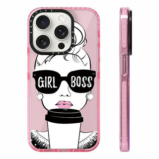 Cô Gái BOSS Cà Phê Phác Thảo Tranh Không Dây Từ Tính Sạc Ốp Lưng Tương Thích Cho IPhone11 12 13 14 15 16ProMax Bao 16PLUS Silicon Mềm Trong Suốt Ốp Lưng Chống Sốc