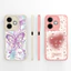 Ốp Thiết Kế Mới Cho Oppo A5 Pro 4G 5G Hoạt Hình Dễ Thương Hình Trái Tim Hoa Thiết Kế Vuông Mềm Silicon Bảo Vệ Mặt Sau Cho OppoA5Pro Vỏ Siêu Mỏng Capa