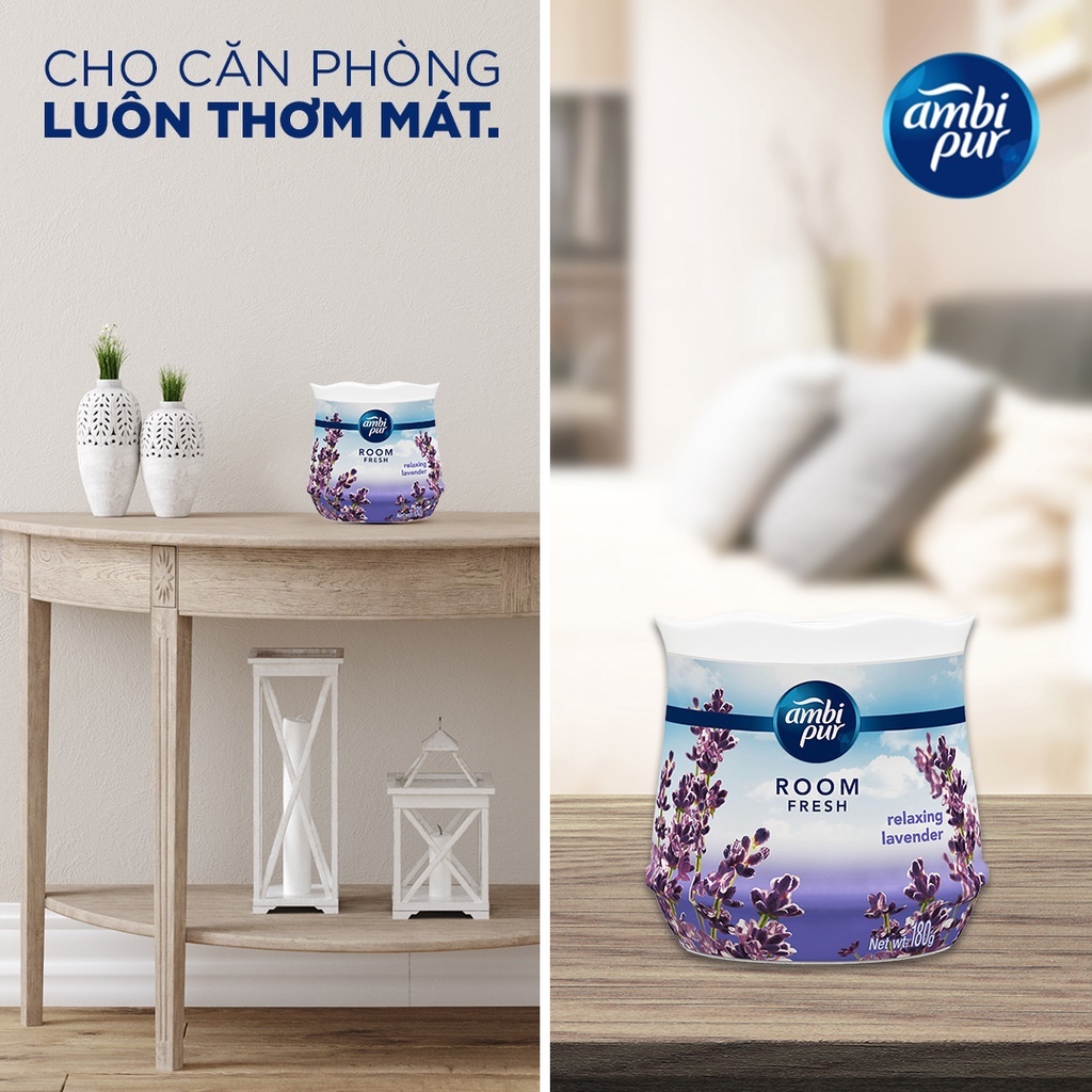Mô tả Sáp Thơm Phòng AMBI PUR Hương Đam Mê/ Huyền Bí/ Thư Giãn/ Oải Hương/ Downy/ Hoa Tươi/ Sả/ Hoa Hồng/ Chanh Hộp 180G - 2