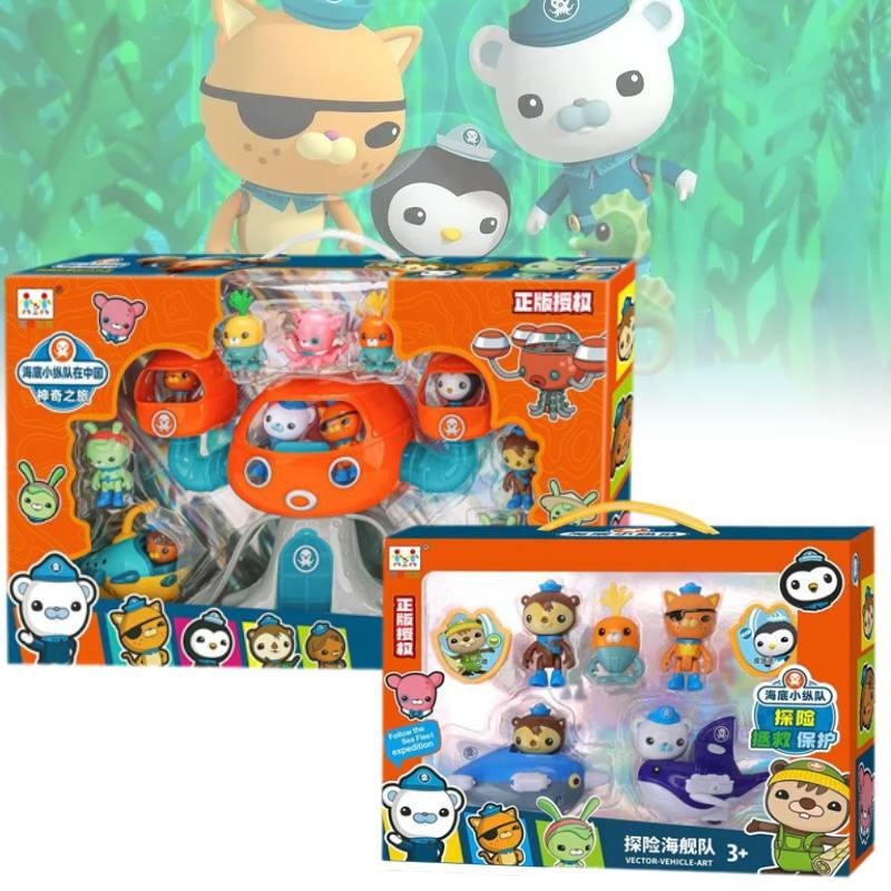 Xác Thực Thuyền Trưởng Octonauts Barnacles Peso Kwazii Sang Trọng Tượng Nhỏ Bộ Quà Tặng Bé Trai