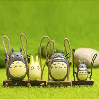 Mô hình nhựa Mini mèo xoay Totoro cho bộ sưu tập và quà tặng trang trí sân vườn