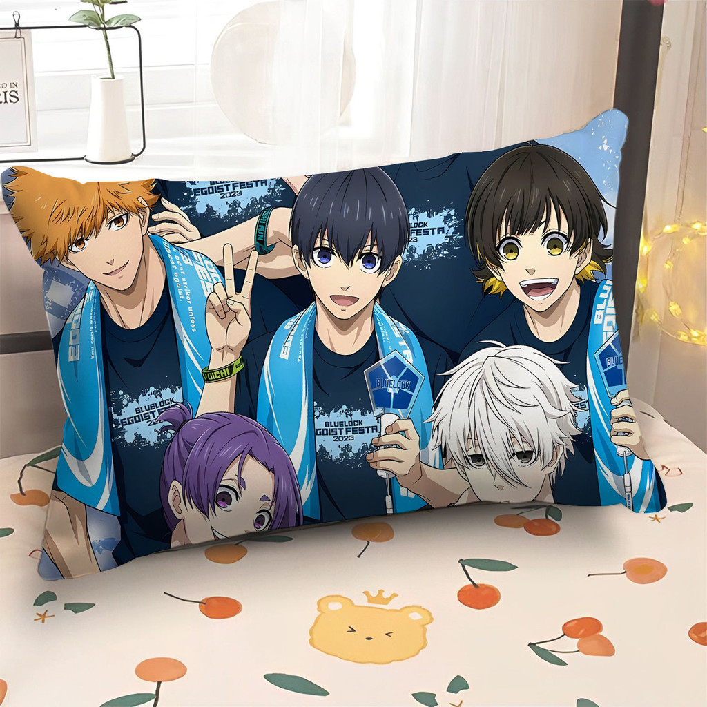 Gối BLUE LOCK Isagi Yoichi Bachira Meguru Kunigami Rensuke Chigiri Hyoma BLUE Nhà tù Chira Hàng hóa Gối Anime Gối hai chiều Phòng ngủ hai mặt Ký túc xá Gối dài đầu giường