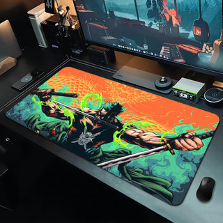 ONE PIECE Roronoa Zoro Mousepad Đẹp Lớn Chơi Game Mousepad Game Thủ Miếng Lót Chuột Kích Thước Cho Trò Chơi Bàn Phím Miếng Lót Cho Game Thủ