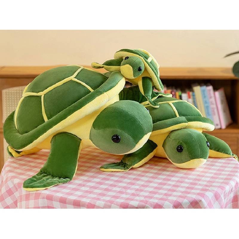 Lovable Rùa Xanh Plushie Ôm Gối Pp Cotton Đầy Biển Rùa Đồ Chơi Nhồi Bông